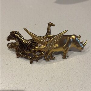 Gold Animal Barrette